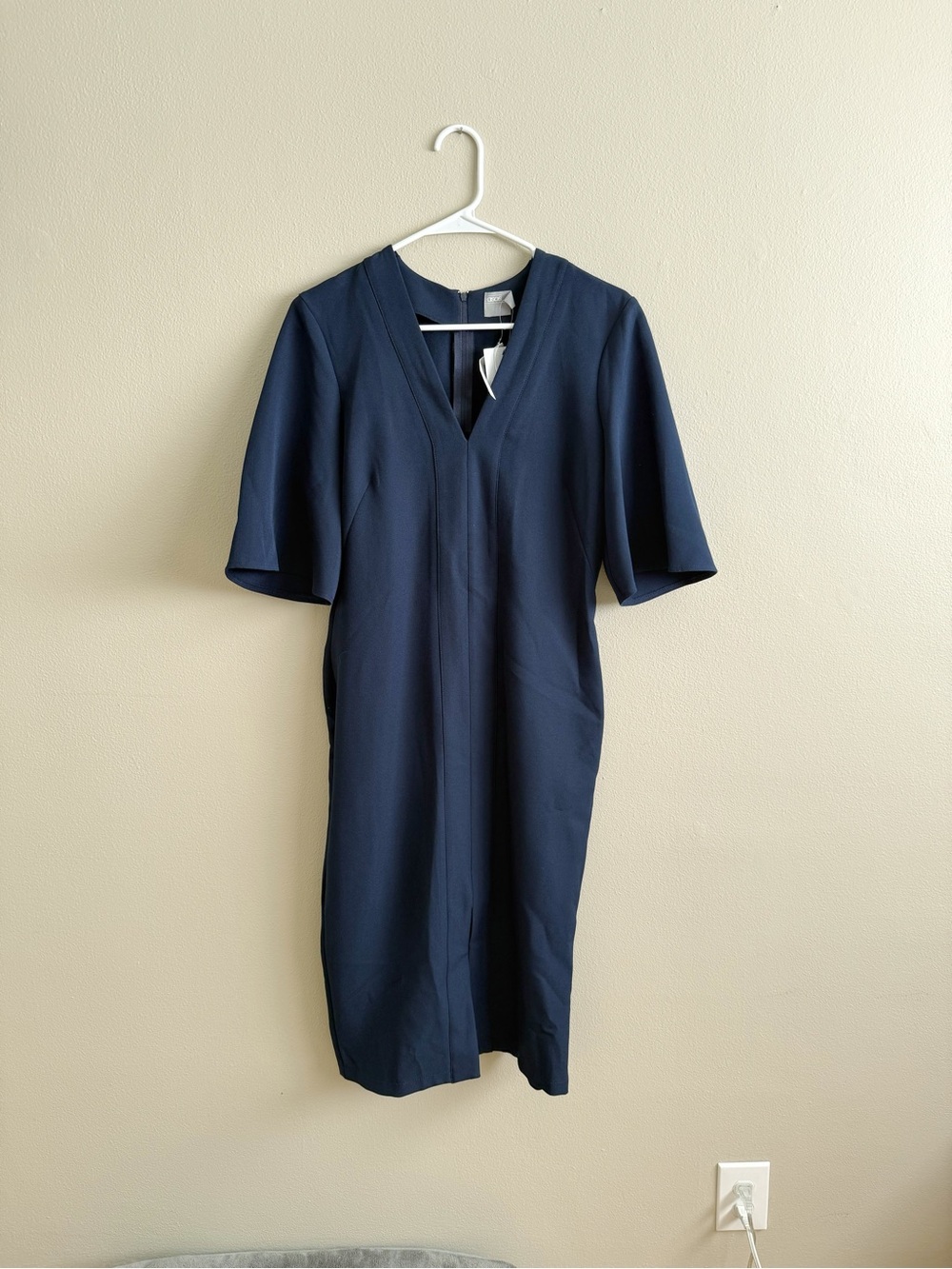 New ASOS Blue V-neck Midi Dress